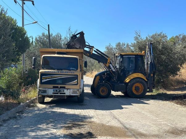 Burhaniye'de yangın bölgesi kontrol altında