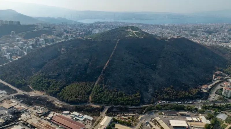 Başkan Tugay yangının etkilediği bölgelerde incelemelerde bulundu