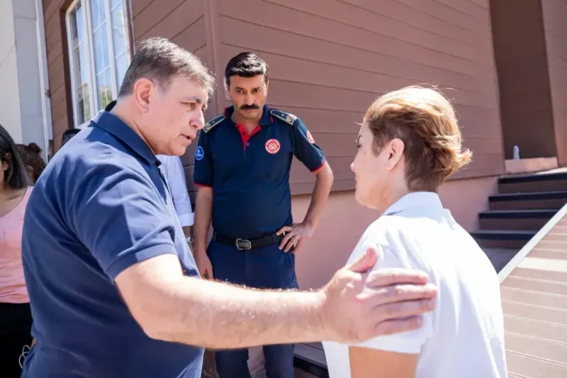 İtfaiye ekipleri Yamanlar Köyü'ne konuşlandırıldı