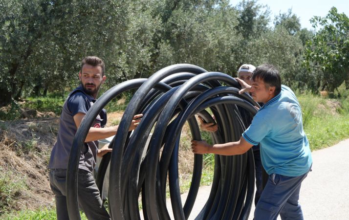 Başkan Akın, Erdekli zeytincilerin tarımsal sulama sorununu çözdü