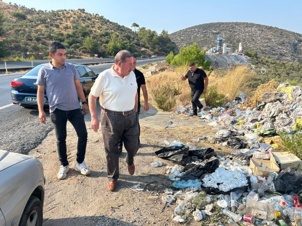 Bafa Gölü çevresindeki çöp ve moloz kirliliği belediyeyi harekete geçirdi