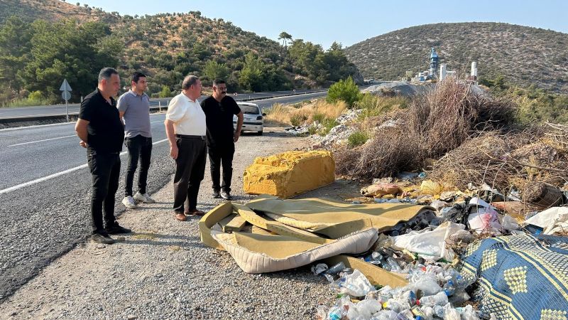 Bafa Gölü çevresindeki çöp ve moloz kirliliği belediyeyi harekete geçirdi