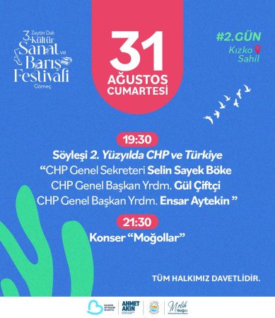 3. Zeytin Dalı Kültür Sanat ve Barış Festivali takvimi açıklandı