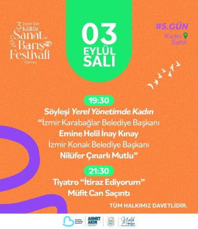 3. Zeytin Dalı Kültür Sanat ve Barış Festivali takvimi açıklandı