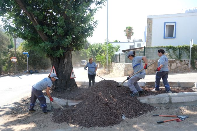 Temizlik seferberliği Bodrum Torba’da devam etti