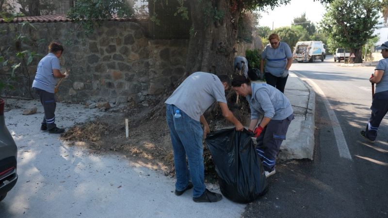 Temizlik seferberliği Bodrum Torba’da devam etti