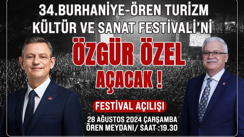 Burhaniye'de festivali Özgür Özel açıyor