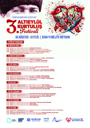 Altıeylül Belediyesi'nden coşku dolu 8 günlük Kurtuluş Festivali