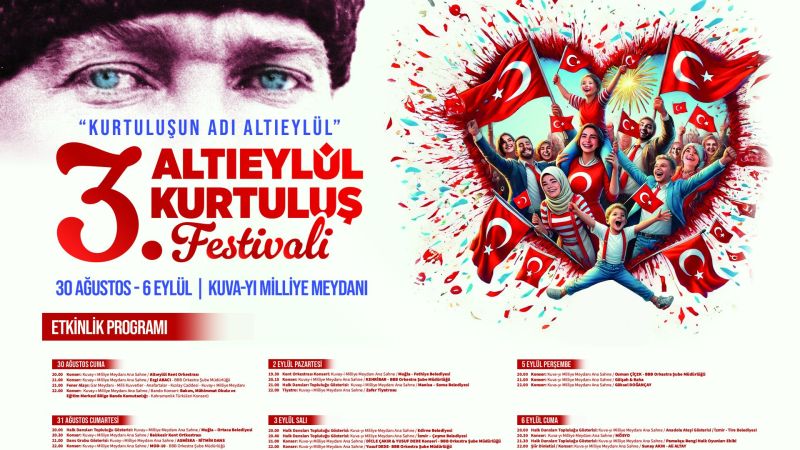 Altıeylül Belediyesi'nden coşku dolu 8 günlük Kurtuluş Festivali