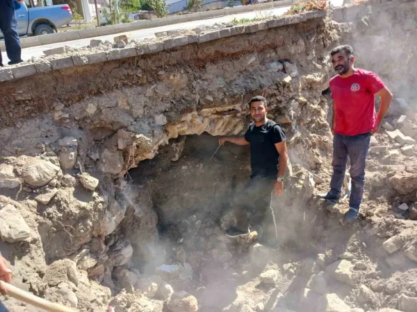 Kahramanmaraş’ta tarihi kemer ortaya çıkartıldı