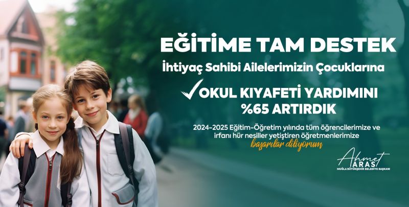 Eğitimde fırsat eşitliği için Büyükşehir’den öğrencilere büyük destek