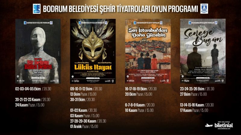 Tiyatrolu günler 1 Ekim’de Bodrum'da başlıyor