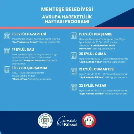 Meneteşe'de Avrupa Hareketlilik Haftası heyecanı