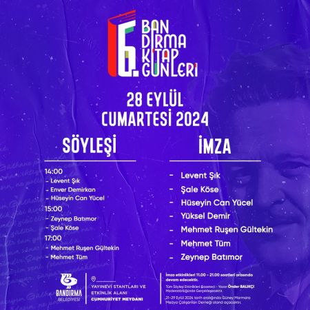 6. Bandırma Kitap Günleri başlıyor