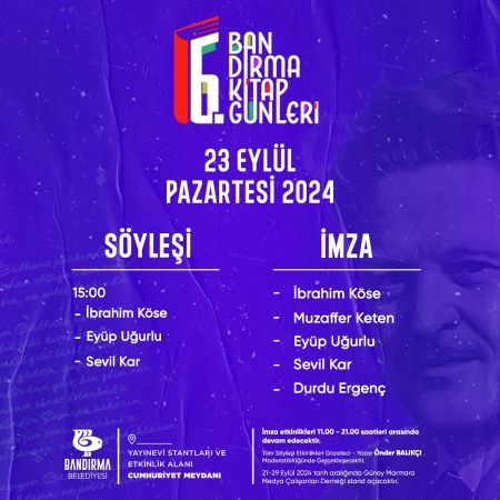 6. Bandırma Kitap Günleri başlıyor