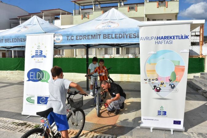 Edremit Belediyesi Avrupa Hareketlilik Haftası’nı etkinliklerle kutladı