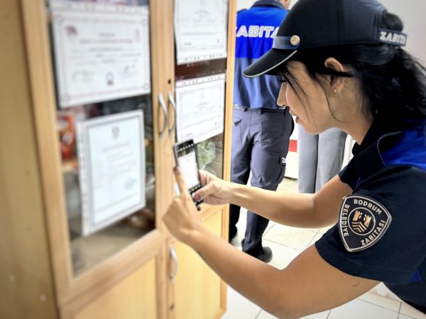 Bodrum'un Zabıta Ekiplerinden kantin denetimi