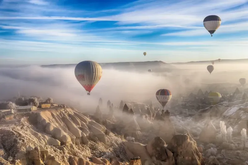 Kapadokya'da balonlar rekora uçuyor