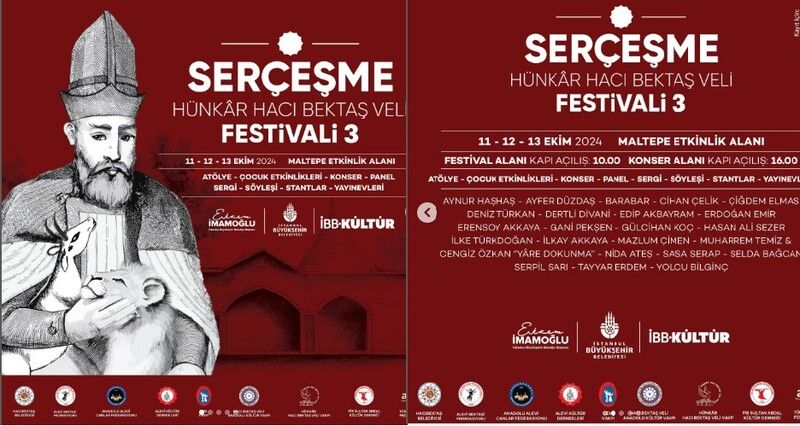 Serçeşme Hünkâr Hacı Bektaş Veli Festivali, 11-13 Ekim’de Maltepe Etkinlik Alanı’nda