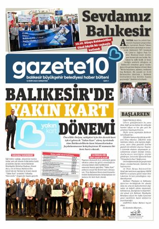 Gazete10 tüm Balıkesirlilerin cebinde olacak