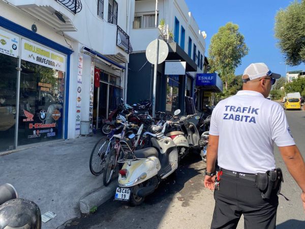 Bodrum Zabıtası ve Polisinden ortak çalışma