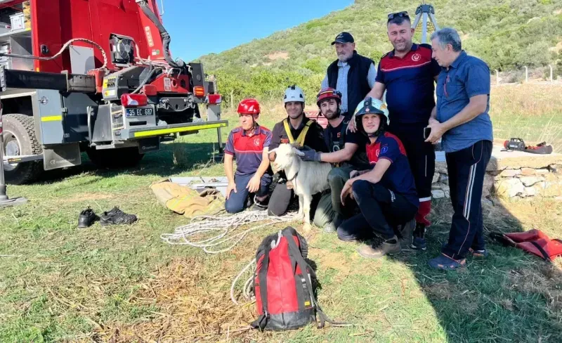 İzmir İtfaiyesi’nden yürekleri ısıtan kurtarma operasyonu