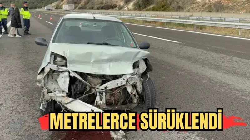 Metrelerce sürüklendi!