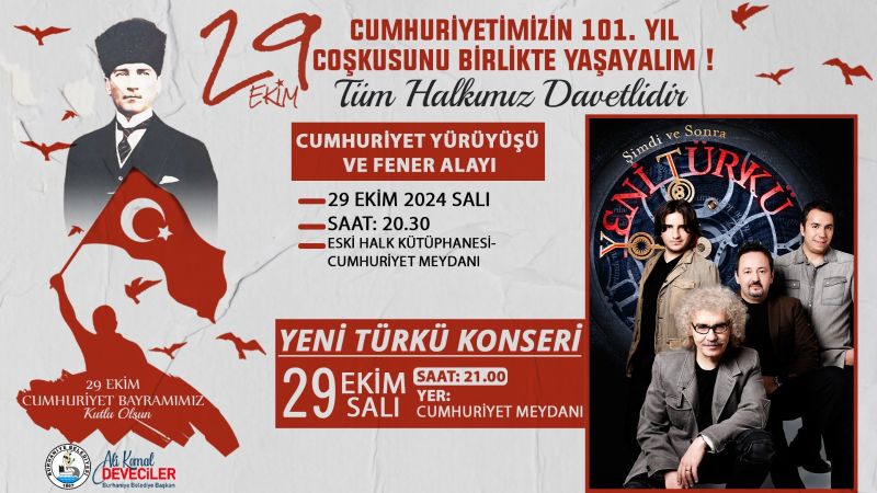 Burhaniye'de 101.yıl coşkusu