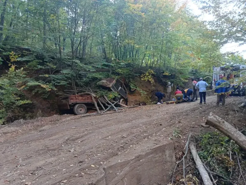 Balıkesir Susurluk'ta traktör kazası, 1 ağır yaralı